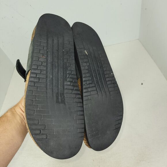 Mephisto Sandals Helen Womens Size 8.5 Silver Leather Faux Snake Thong Shoes - Picture 10 of 11